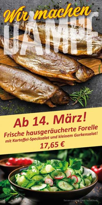 Speisekarte Dresden Restaurant Angebot Forelle geräuchert